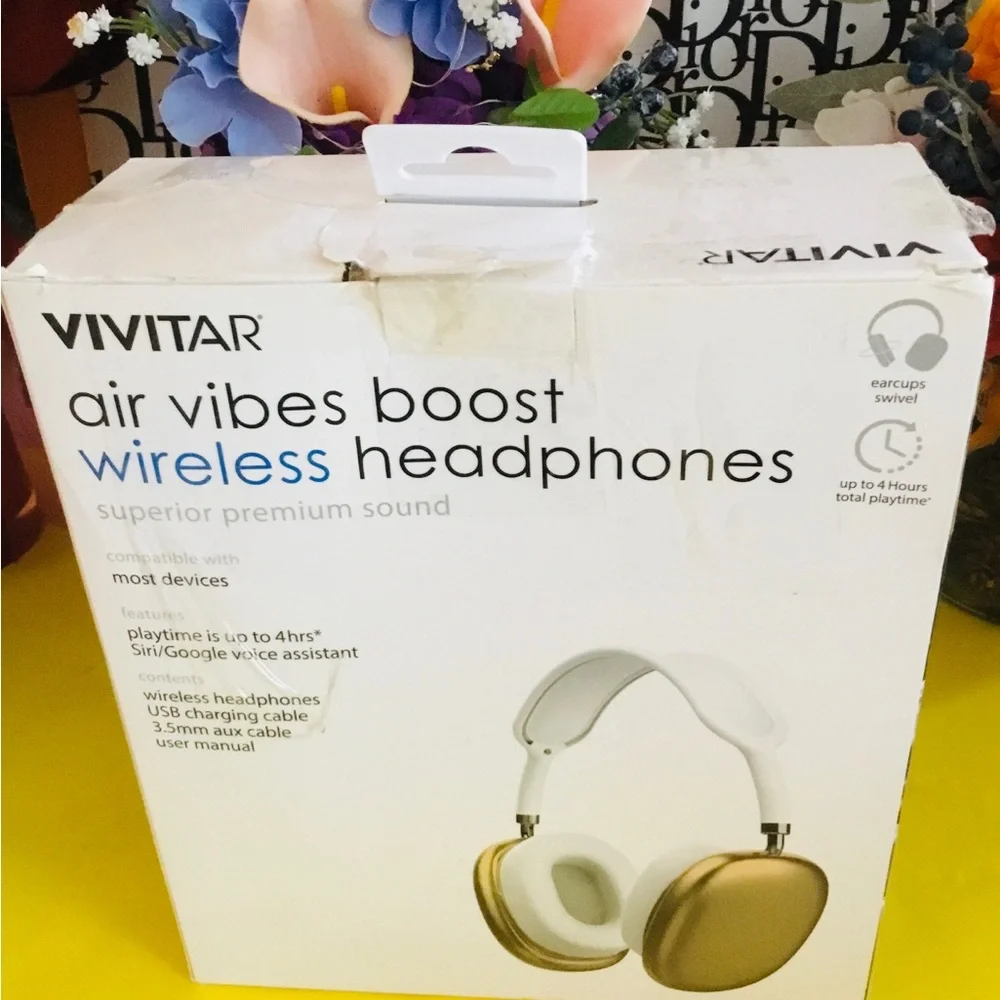 Vivitar Gold Wireless Headphones